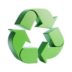 Obraz premium Modern Green Recycling Symbol .
