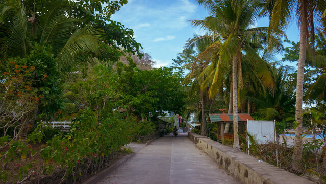 Walking around a small town in an island. Banton, Romblon, Philippines