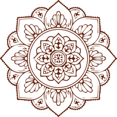Beautiful mandala art, vector mandala design