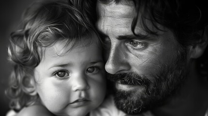 Special moments shared between father and his child with heartfelt embraces. Happy Fathers Day