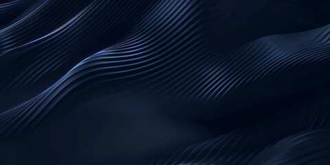 Dark blue background with diagonal lines and waves - obrazy, fototapety, plakaty