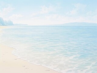 calm beach with clear blue water