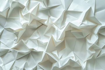 The textured surface of paper origami, showcasing folded creases and intricate designs. Paper origami textures offer a playful and artisanal backdrop