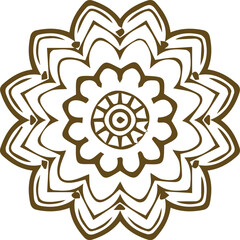 Beautiful mandala art, vector mandala design