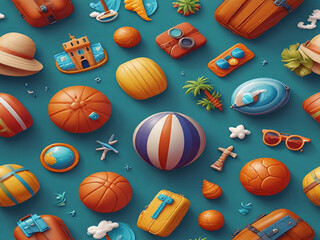 3d cartoon scene depicting a variety of people