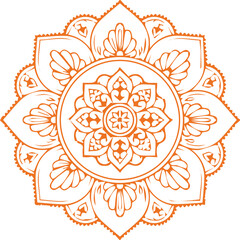Beautiful mandala art, vector mandala design