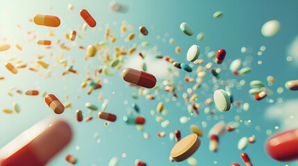  Falling Antibiotics Healthcare Background