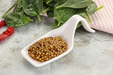 Spicy grain mustard sauce dip