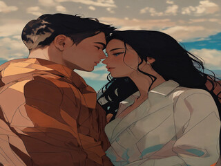 girl and man lovers