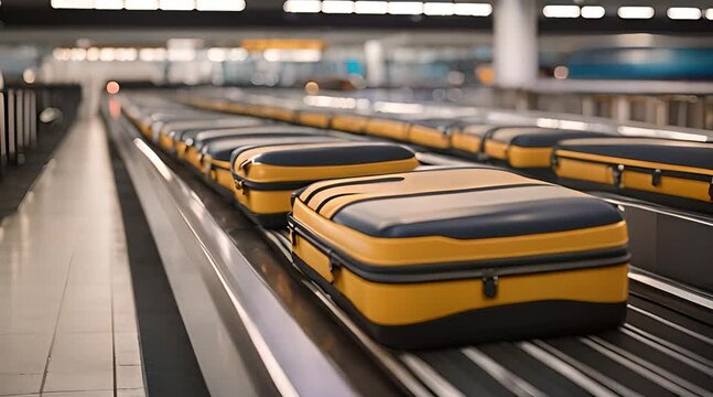 Travel essentials: Suitcases packed with dreams and anticipation.