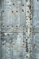 Textured surface of galvanized metal, featuring a zinc coating and industrial aesthetic. Galvanized metal textures offer a rugged and utilitarian backdrop