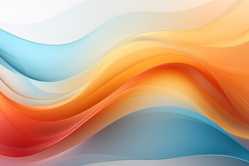 Fototapeta premium A colorful wave with a red stripe on the left and a yellow stripe on the right