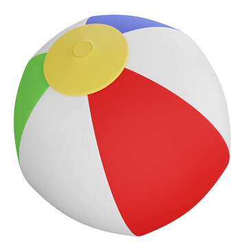 recommend clip art: Beach ball clipart flat design icon isolated on transparent background, 3D render Summer and beach concept