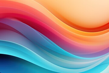 Obraz premium A colorful wave with a red stripe on the left and a yellow stripe on the right