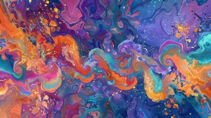 Experience the magic of Mardi Gras with this captivating digital watercolor background