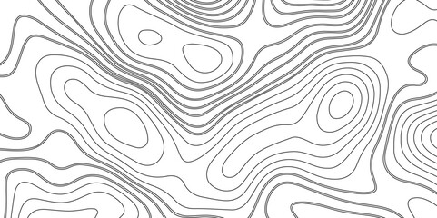 Topographic map background geographic line map with elevation assignments. Modern design with White background with topographic wavy pattern design.paper texture Imitation of a geographical map shades