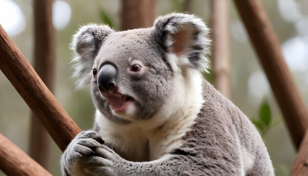 A Koala With Its Nose Sniffing The Air For Predato  3