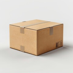 Pile of Cardboard Boxes on Isolated White Background