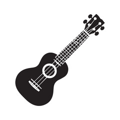 Guitar icon vector silhouette design 