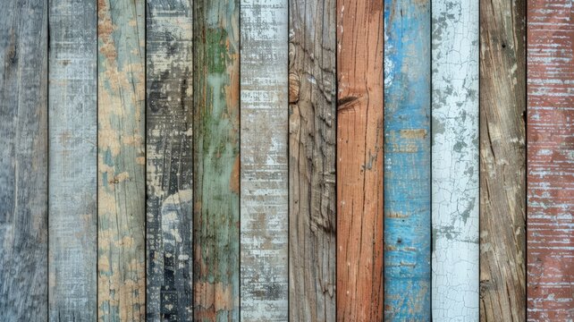 Transport yourself to a rustic retreat with an old wood texture background, showcasing the rugged allure of weathered farmhouse wood, 