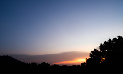 Sky Sunset Cloud Sunrise background Blue Gold Sun Clear Horizon Beauty Sunny Day Light View Clean Bright Cloudy Nature Summer Heaven Wallpaper Cloudscape Outdoor High Sunlight Fluffy Landscape.