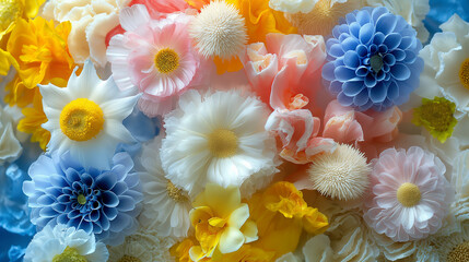 Colorful summer ,coral, sea anemone ,flower-like sea animal,sea
