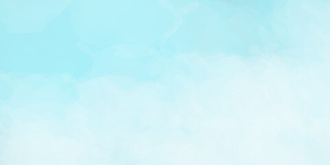 Abstract blue and white background with spotlight border and watercolor painted old grunge or smoke texture. blue wall, stone texture for the background. beautiful blue watercolor grunge.	