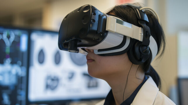 Research team using virtual reality to simulate medical procedures