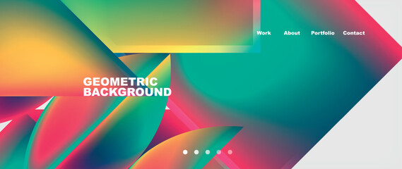 A vibrant geometric background featuring colorful circles in shades of magenta and electric blue, set against a white border. Perfect for electronic device displays or spacethemed art