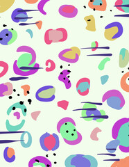 Seamless pattern with cheetah print