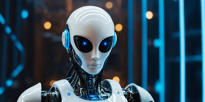 female cyborg astronaut