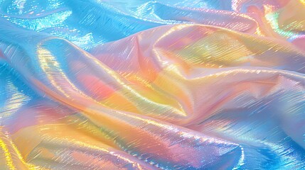 Obraz premium blue, yellow, and pink; bottom half adorned with shimmering foil