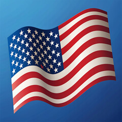 Obraz premium Background of shiny united states flag 
