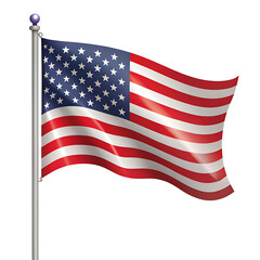 Fototapeta premium Background of shiny united states flag 