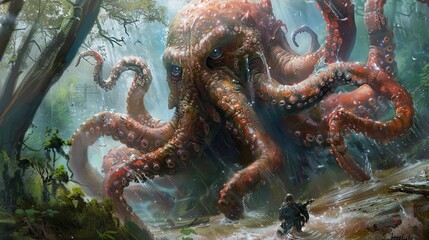 octopus in the sea