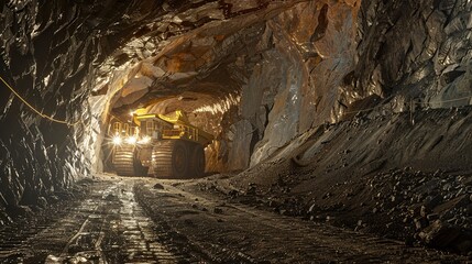 Here's an easy-to-understand name for your image: Light Tunnel in Cave