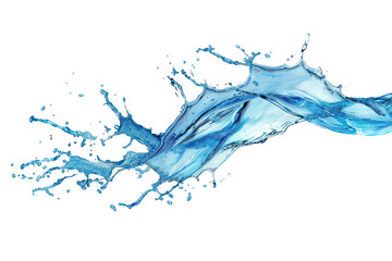 Fototapeta premium blue water splash on transparent background