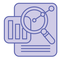 Data Analysis  Icon blue