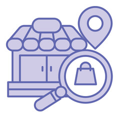 Market Research  Icon blue