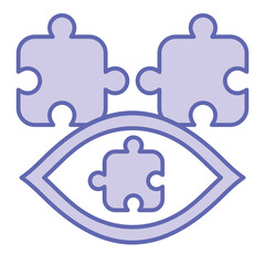 Obraz premium Strategic Vision Icon blue