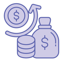 Profitability  Icon blue