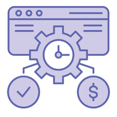 Performance Metrics Icon blue