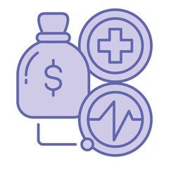 Financial Health  Icon blue