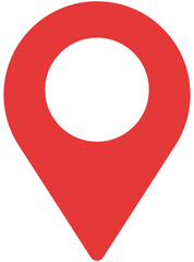Map point flat icon design isolated on white background.