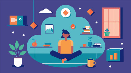 Setting up designated zones for different activities such as a meditation corner or a designated workspace to promote a sense of balance and purpose.