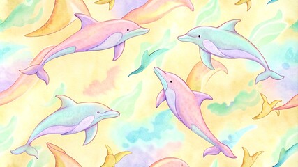 dolphins pattern background