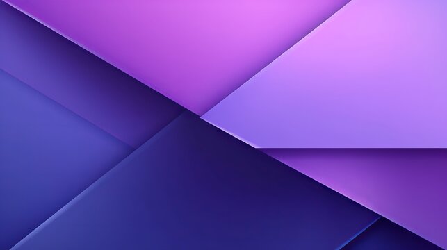 Modern abstract purple presentation background with 3d geometric panels and gradation triangle design in blue and purple tones


