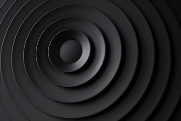 Background of elegant circle shape design merges black circle rings into a subtle, refined visual, Sharpen 3d rendering background