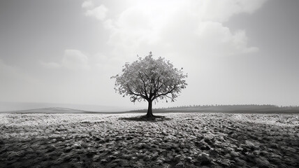 alleinstehender Baum