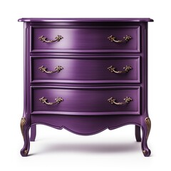 Chest of drawers purple